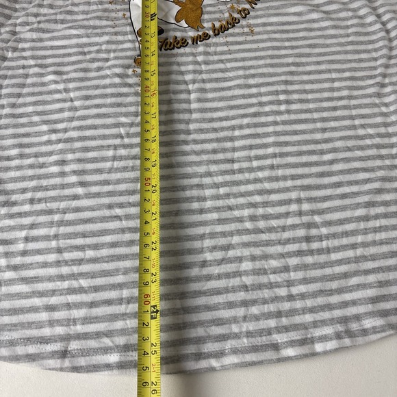 Disney Parks Tinkerbell Disney Tank Top L Striped Take me back to Neverland New - Picture 9 of 13